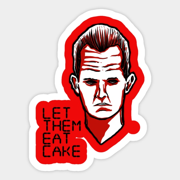 Let them eat cake Sticker by Spevna